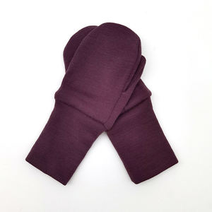 Ensemble <span class=keywords><strong>bonnet</strong></span> et moufles pour bébé et enfant en <span class=keywords><strong>laine</strong></span> mérinos 100% avec logo personnalisé, chaud pour l'hiver - Product Image 2