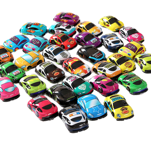 In Stock Mini Pull Back Car Toy for Kids Child Random Styles Plastic Small Friction Vehicle Promotional Gift