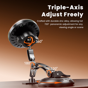 Soporte Magnético Inalámbrico Ajustable para <span class=keywords><strong>Auto</strong></span> Toocki de 15W, Estructura de Doble Pivote, Protección Contra Sobrecalentamiento, Luz Colorida para Conducción Nocturna - Product Image 5