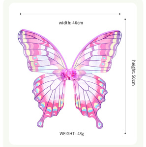 Disfraz pintado de vacaciones de nuevo diseño, fiesta temática de Cosplay, Pascua decorada con coloridas alas de mariposa para niños - Product Image 3