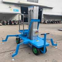 Eterlift Mobiler Vertikaler Mastlift Einzel-Säulen-Aluminiumlift, 4-16m Hubhöhe 120kg-200kg Tragfähigkeit Hydraulischer Personenlift