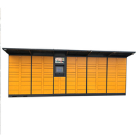 Casier à colis intelligent au design moderne, électronique, 18 compartiments, armoire métallique pour usage extérieur, salle de sport, hôtel, protection de l'environnement