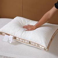 Oreiller de lit de style hôtel Hilton de haute qualité, réglable en hauteur, en polyester, 48*74cm