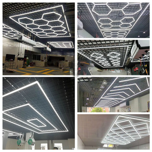 Lục giác LED ánh sáng hình lục giác Led nhà để xe ánh sáng tổ ong làm việc hình lục giác đèn Đèn LED hexagonale - Product Image 5