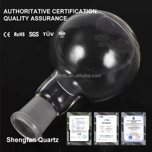 Высококачественная прозрачная кварцевая стеклянная колба для лабораторных изделий по индивидуальному заказу, оптовая цена - Product Image 5