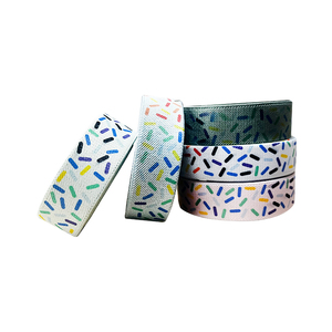 Groothandel Op Maat Gemaakte Sublimatie Print Webbing Gerecycled Polyester Gespannen Elastische Band Voor Kraagriem Harnas Horlogeband - Product Image 1