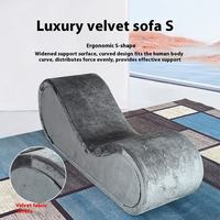 Canapé d'amour en forme de S, aide posturale érotique multifonctionnelle, meubles de chambre à coucher en bois, meubles de sexe BDSM pour couples, chaise tantrique