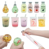 Juguete Antiestrés de Silicona RXS, Divertido Juguete Sensorial de Burbujas para Aliviar la Ansiedad, Juguete de Frutas en Forma de Bulbo Suave