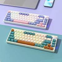 Nouveau clavier mécanique compact 60 %, 68 touches, éclairage RGB, sans fil 2.4G, USB Type-C, clavier de jeu à commutation à chaud