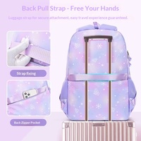 Cartable primaire pour filles sac à dos enfants élèves sacs d'école imperméables avec fermeture à glissière et doublure en polyester