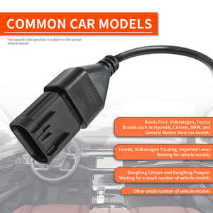 车载诊断用16针母至8针全地形车适配器电缆聚四氟乙烯绝缘线束 - Product Image 4