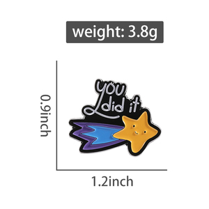 ฉันกำลัง<span class=keywords><strong>ลอง</strong></span>หมุดเคลือบที่ดีที่สุดของฉันเข็มกลัดดาวตกติดปกเสื้อของขวัญเครื่องประดับสำหรับเพื่อนและเพื่อนร่วมงาน - Product Image 6