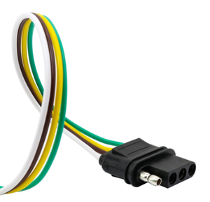 موصل مسطح رباعي الاتجاهات ذكر وأنثى لتمديد الأسلاك في المقطورات، كابل تمديد 18AWG - Product Image 3