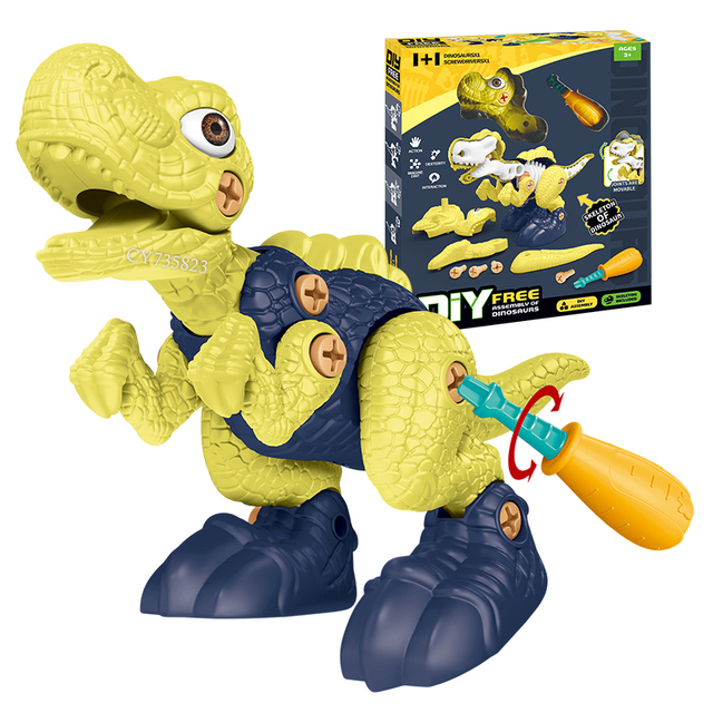STEM Educational Building Toy Dinosaur Take Apart Dinosaur Toys with Screwdriver Construction Building Play Toy for Kids