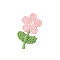 Patch textile auto-adhésif brodé tricoté motif marguerites, pour ordinateur portable, accessoires textiles, collage créatif DIY