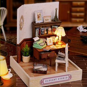 Sweet <b>Talk</b> DIY Miniature Tea House Model Kit With Lights For Girls Creative Gift - Product Image 3
