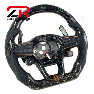 <span class=keywords><strong>Volant</strong></span> en fibre de carbone forgée avec bouton de démarrage LED pour <span class=keywords><strong>Seat</strong></span> Cupra Tavascan Terramar Formentor VZ VZ5 Leon <span class=keywords><strong>Ibiza</strong></span> Ateca Aro Born - Product Image 6