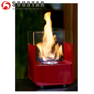 Soustar nuevo diseño interior blanco acero vidrio <span class=keywords><strong>chimenea</strong></span> sin control remoto quemadores de <span class=keywords><strong>alcohol</strong></span> - Product Image 6