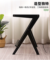Table basse en rotin avec plateau en verre et support en forme de A, simple et créative, mobile, pour bureau et immeuble
