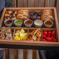 Boîte d'emballage personnalisée écologique pour churros, frites, sauces, gâteaux, donuts, sushis, brownies, chocolats pour fêtes