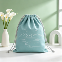 Sac à cordon en toile résistant à l'usure, logo personnalisé, grande capacité, sac à dos de rangement recyclable, sac de sport pour l'extérieur et la gym