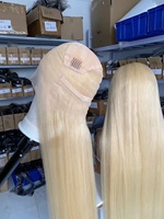 Perruques frontales HD 13x4 13x6 sans colle à cuticules alignées, perruque blonde en cheveux humains 613 avec baby hair, fournisseur