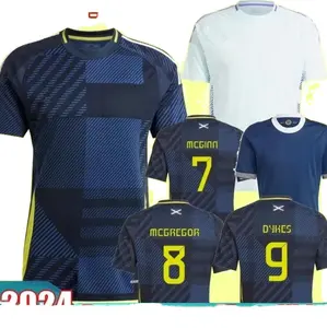 2024 Euro Cup édition spéciale maillot de football Ecosse 150e anniversaire TIERNEY DYKES ADAMS maillot de football filles ensemble bleu