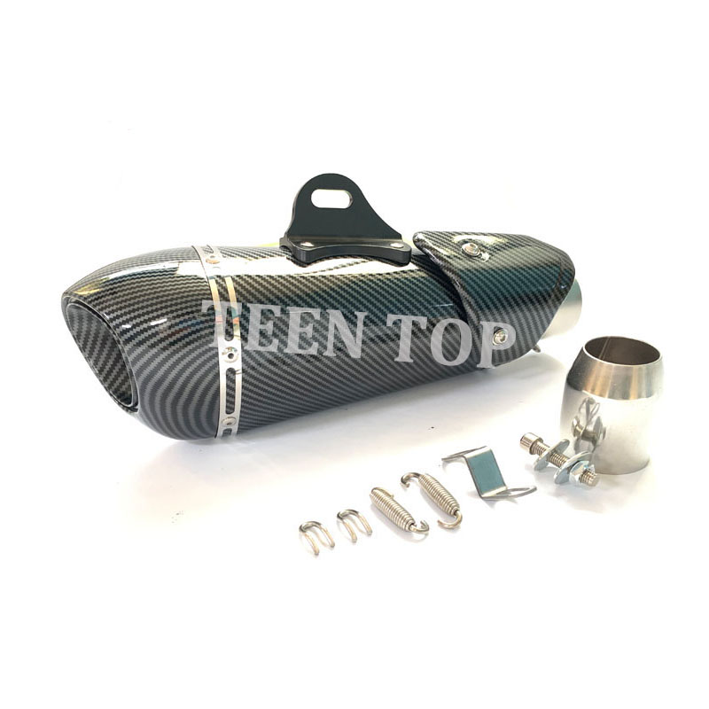 Универсальный выхлопной глушитель для мотоцикла, 51 мм, выхлопной глушитель для мотоцикла, выхлопной глушитель RC390 ZX25R Z650 Forza300