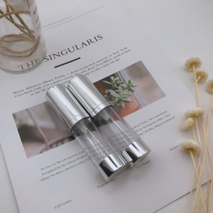 Cosmétique 15ml 20ml 30ml Bouteilles D'huile Essentielle De <span class=keywords><strong>Galvanoplastie</strong></span> EN Plastique Lotion Pompe Bouteilles Sans Air - Product Image 1