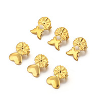 Supports d'oreillettes en acier inoxydable pour grandes fleurs, supports d'oreillettes cœur magique, rehausseurs d'oreillettes papillon, accessoires de remplacement pour la fabrication de bijoux