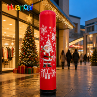 Colonne LED gonflable publicitaire pour événements extérieurs, fêtes, clubs, décoration de Noël, en tissu Oxford de haute qualité, avec ventilateur intégré et éclairage