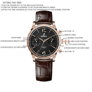 นาฬิกา MIYOTA <span class=keywords><strong>6S21</strong></span> โครโนกราฟ ขนาด 40 มม. ตัวเรือนสแตนเลส กระจกแซฟไฟร์ กันน้ำ 10 ATM นาฬิกาแบบกำหนดเองสำหรับผู้ชาย - Product Image 2