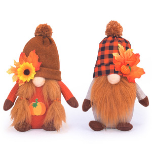 New Style Harvest Festival <b>Cloth</b> Stuffed Handmade <b>Dolls</b> Fall Gnomes Gonks Plush Autumn Thanksgiving Gnomes for Decor - Product Image 2