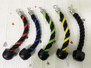 Máy Tập Thể Dục Đính Kèm Dây Cáp Kéo Dây Thừng Ba Đầu Nylon Chịu Lực Nặng 27 & 36 Inch - Product Image 3