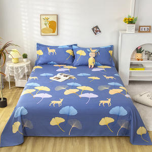 Nouvel ensemble de literie trois pièces en tissu épais et tissé densément, imprimé motif végétal, 200TC, style européen et américain - Product Image 2