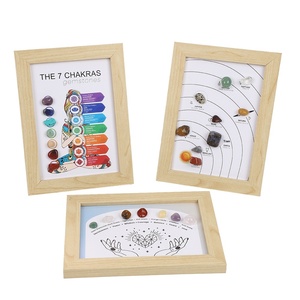 European American Natural Stone <b>Picture</b> <b>Frame</b> Colorful Original Crystal Mineral Ornaments for Table Cross-<b>Border</b> Crafted Photo - Product Image 4