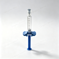 Jeringa de vidrio de borosilicato de varios tamaños con Luer Lock, émbolo codificado por colores y kit de tope para envasado de líquidos estéticos