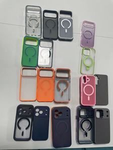 เคสโทรศัพท์แม่เหล็กใสกันกระแทกพร้อมขาตั้งและกรอบเลนส์ป้องกันเหลืองสำหรับ <span class=keywords><strong>iPhone</strong></span> - Product Image 2