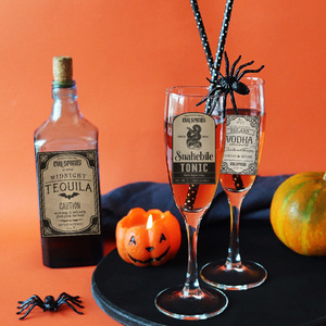 Set de Pegatinas Vintage de Boticario para Halloween, Etiquetas de Espíritus Malvados, Paquete de 12, Decoración para Botellas, Accesorio para Fiestas, Decoración Gótica de Bruja Espeluznante - Product Image 4