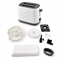 Boîtier de grille-pain personnalisé en plastique ABS moulé par injection avec développement de prototypes et support de production OEM