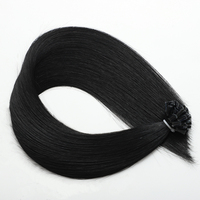 Extensions de cheveux humains vierges vietnamiens lisses pré-collées en gros, kératine, cuticules alignées, trame simple, pointe en U/pointe en I/pointe plate
