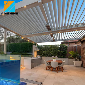 Pergola en aluminium robuste, toit à lames orientables électrique imperméable, couverture de patio pour jardin <span class=keywords><strong>et</strong></span> <span class=keywords><strong>terrasse</strong></span>, gazebo, pavillon - Product Image 2