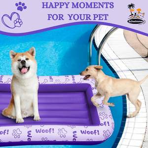 Cama Flotante Inflable de PVC Morado para Mascotas, para Perros Grandes, Medianos y Pequeños, Estándares de la UE y EE. UU. - Product Image 5