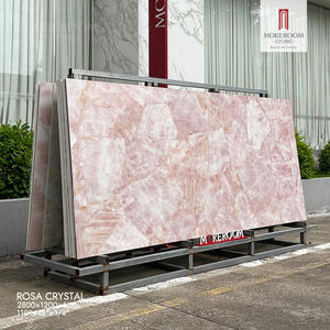 2800x1200mm Patrón de piedras preciosas artificiales Losas de encimera de cocina de piedra sinterizada rosa de gran tamaño - Product Image 1