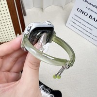 Bracelet en silicone de luxe avec boucle en acier inoxydable pour montre, modèles pour femmes, compatible avec les séries S11/S10/S9