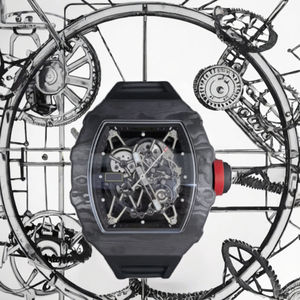 Reloj Mecánico de Lujo para Hombre, Diseño de Marca, Correa de Silicona Negra, Caja de Titanio, Tendencia 2025 - Product Image 3