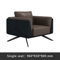 Ensemble de canapés en cuir PU en forme de L, design moderne et luxueux Liyu pour bureau et salon