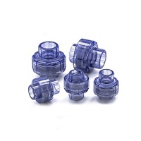 Kualitas tinggi 1/2 ''-4'' transparan UPVC pipa fitting jelas Union Joint 1 Inch 2 Inch 3 Inch 4 Inch untuk Watertank Supply