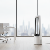 Ventilateur tour numérique de luxe modèle 2026, design sans pales, télécommande, électrique, oscillant, faible bruit, économe en énergie pour hôtels