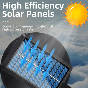 Solar <b>Led</b> Outdoor Wall <b>Light</b> <b>With</b> <b>Motion</b> <b>Sensor</b> Waterproof For Garden Courtyard - Product Image 5